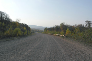 way on the mountains