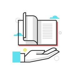 Color box icon, intellectual property illustration, icon