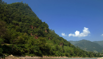 Fototapeta na wymiar View of mountains in Nepal