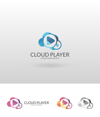 Obraz premium Cloud Player logo