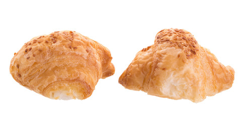 Croissants isolated on white background