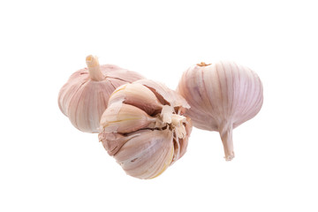 Garlic isolated on a white background