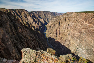 Black Canyon of the Gunnison park in Colorado, USA