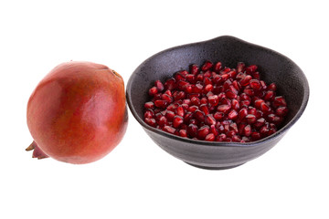 Pomegranate isolated on a white background