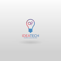 Idea technology. Bulb logo