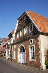 Fototapeta na wymiar Historische Gebäude in Coesfeld, Nordrhein-Westfalen