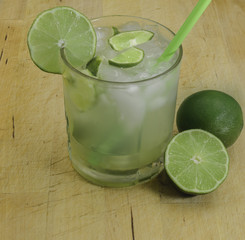 Caipirinha is Brazil's national cocktail, made with cachaça, sugar and lime. 
