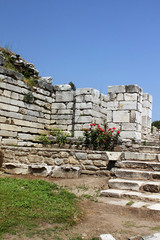 Fototapeta na wymiar Ruins of st. Johns Basilica at Ayasuluk Hill - Selcuk, Ephesus, Turkey