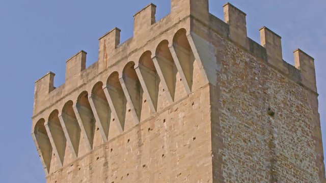 view of the porta san niccolo in Florence, Italy