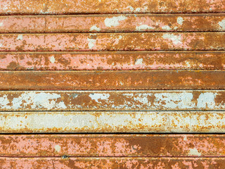 Texture background of the steel began to rust.