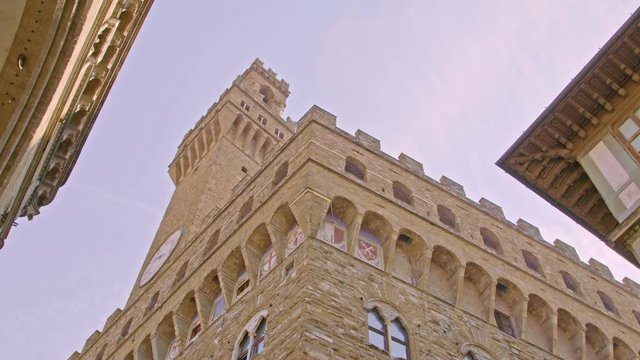 View of Piazza della Signoria, Palazzo Vecchio, Florence.