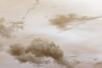 Big clouds.