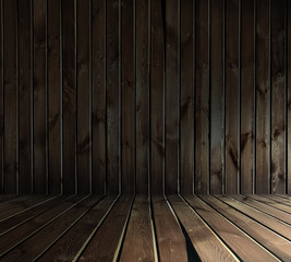 old wooden interior