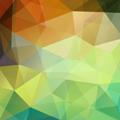 Abstract geometric style green background. Vector illustration