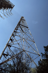 Chernobyl-2.Duga radar. Russian woodpecker. Legacy of ex Soviet cold war times. Chernobyl exclusion...