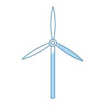 turbine wind sustainable renewable energy vector illustration
