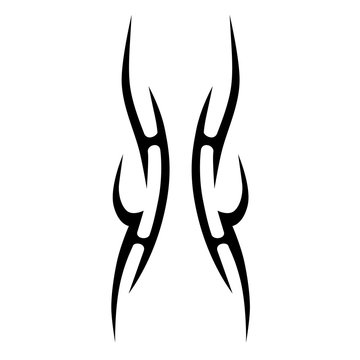 Tattoo tribal vector designs. Tribal tattoos. Art tribal tattoo. Isolated vector sketch of a tattoo. Idea for design. Creative tattoo ornament vector.