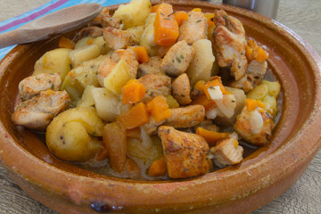 fricassée de volaille campagnarde
