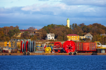 Cable storage in port of Stavanger, Norway.