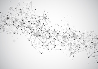 Abstract technology futuristic network