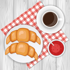 Breakfast vector illustration