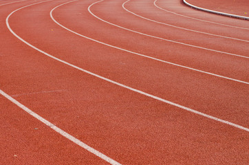 Fototapeta premium Athlete Track or Running Track with nice scenic 