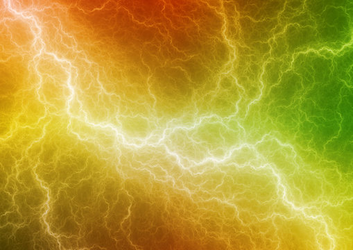 Colorful abstract lightning, electrical background