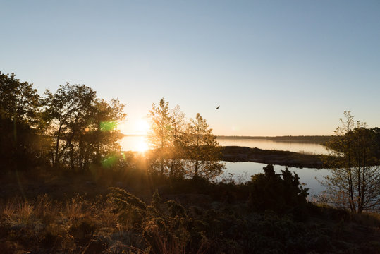 Sunrise over isand