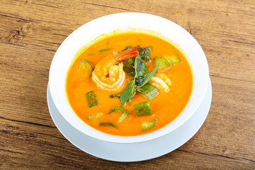 Curry with prawn