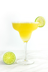 Lemon Margarita cocktail with a place for text