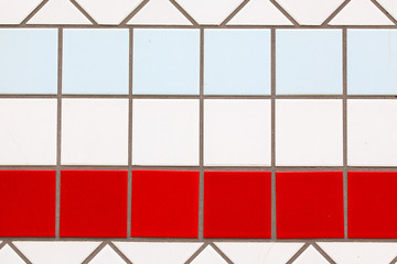 Colored tiles.
