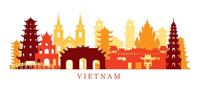 Vietnam Architecture Landmarks Skyline, Shape