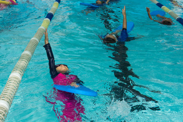 kid swimming