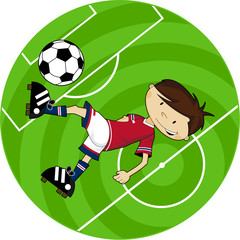 Cartoon Soccer - Football Player