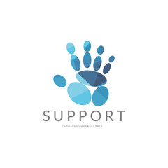 Palm logo.Support logotype 