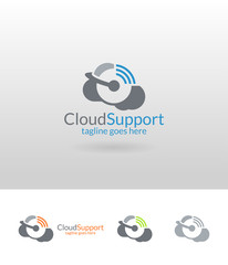 Obraz premium Cloud support