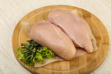 Raw chicken breast