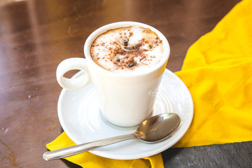 Coffee cup on the table