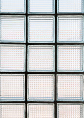 Clear glass block pattern.