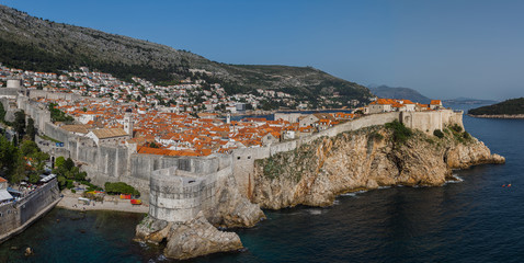 Dubrovnik city walls panorama