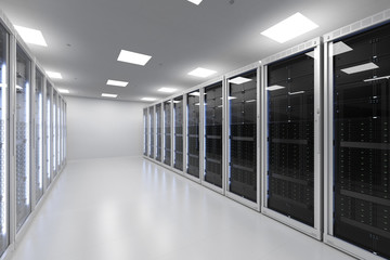 server room or server computers