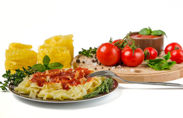 pasta in tomato