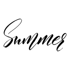 Summer. Handlettering summer for print, card, poster, blog etc.