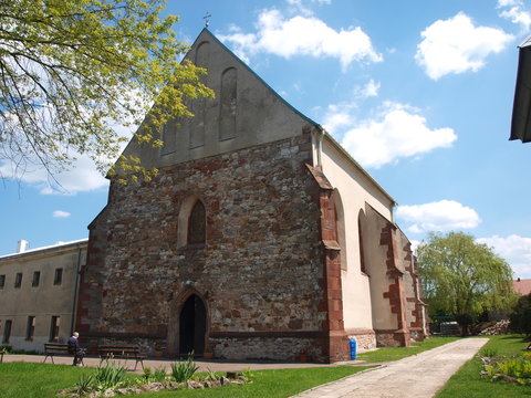 The church of the Elevation of the  Holy Cross of the Franciscan monastery, Checiny, Poland