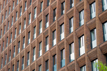 modern architecture. the facade of the building