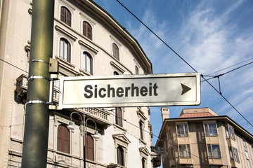 Fototapeta premium Schild 242 - Sicherheit
