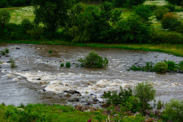 Amazing landscape with Debed river, Armenian-Georgian border