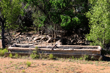 Old concrete water trough