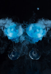 Smoke in the glass