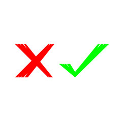 yes or no vector symbol 